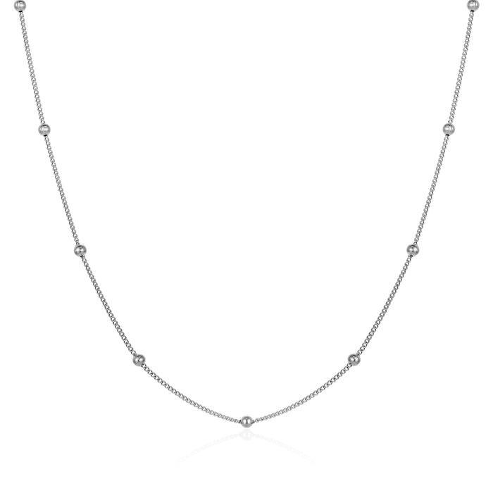 18K plated Figaro necklace, a fashionable and versatile titanium steel chain jewelry