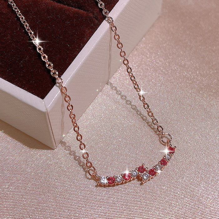 Light luxury geometric pendant women's clavicle necklace