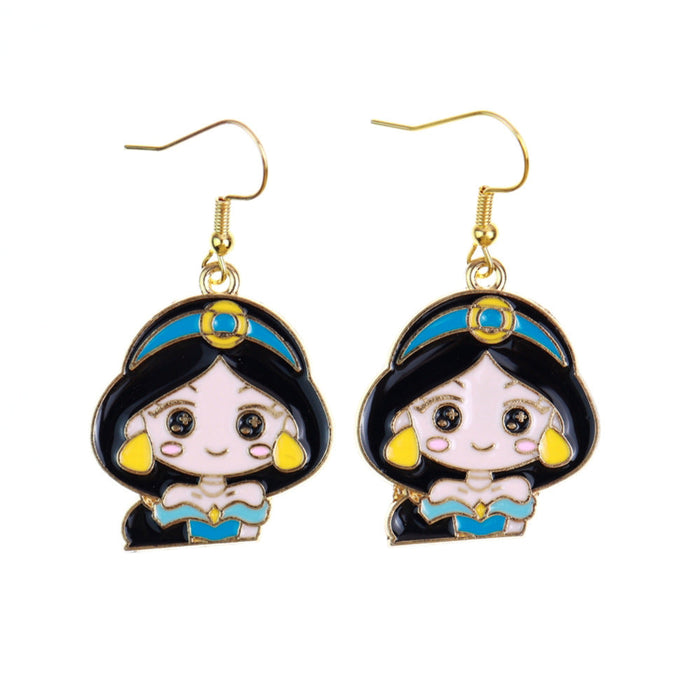 Cartoon Princess Earrings - wallojewerly 