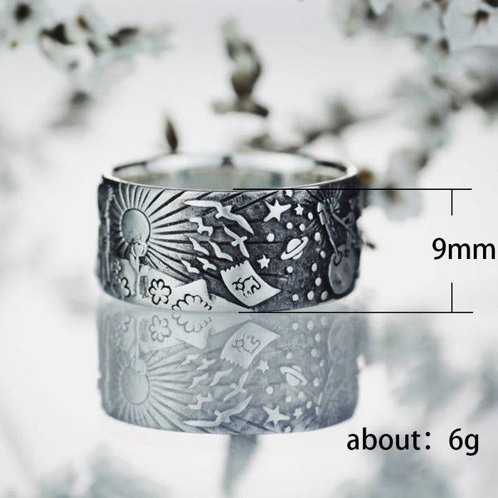 Little Fox Planet Ring Vintage Morgan Women's Ring