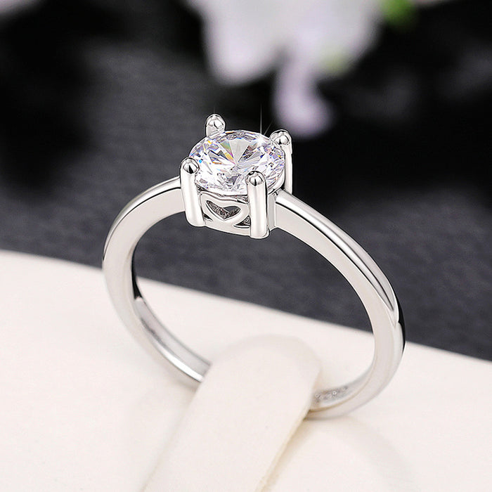 Japanese and Korean retro palace style ring exquisite fashion luxury wedding ring