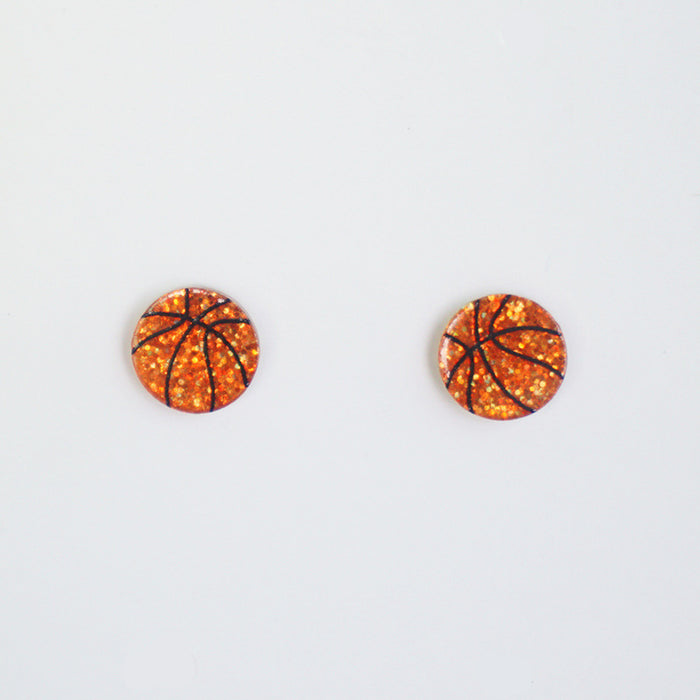 Acrylic Football Baseball Soccer Softball Volleyball Earrings - wallojewerly 