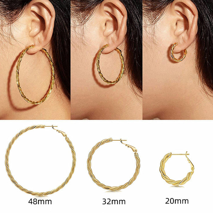 Personalized big hoop earrings 2023 new European and American style earrings