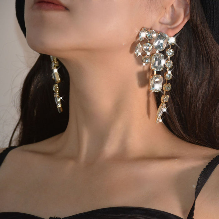 Exaggerated Tassel Earrings - Trendy Long Dangles for a Stylish Look