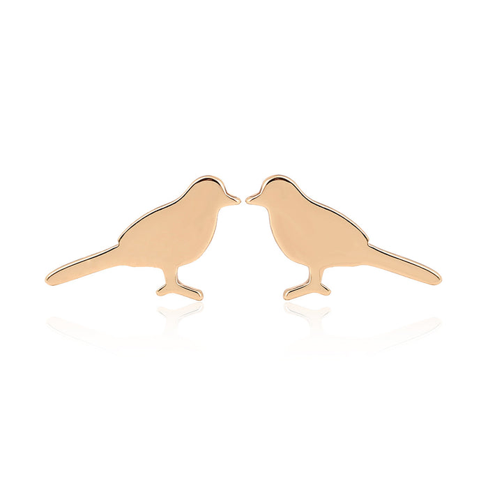 Bird Stainless Steel Stud Earrings - Cute and Stylish Animal Jewelry