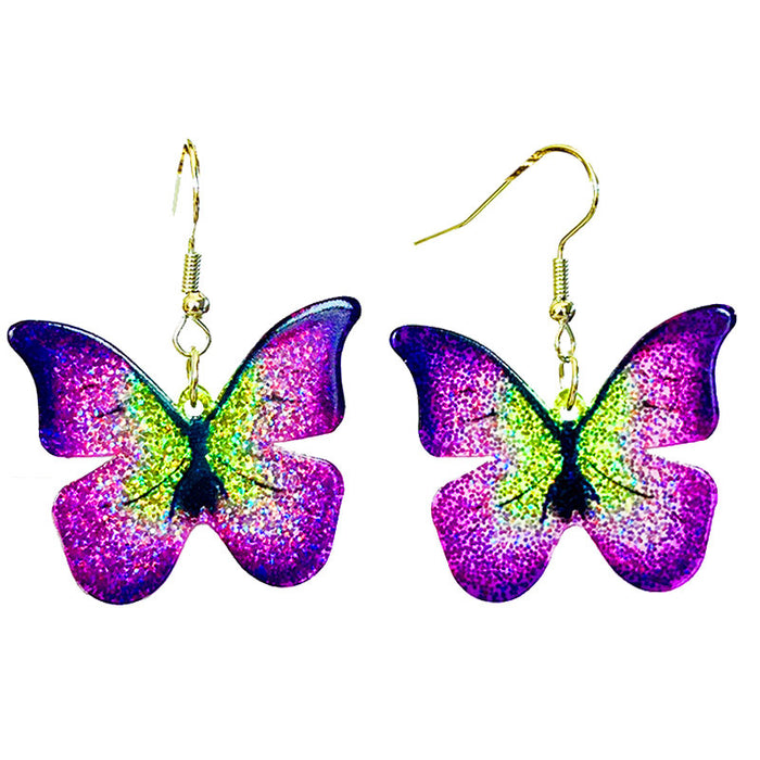 Acrylic butterfly earrings