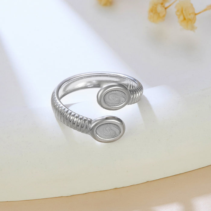 Wholesale 18K gold-plated geometric drip rings