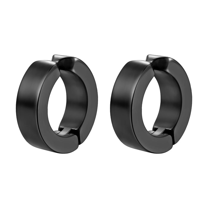 Hip-hop style round wire stainless steel non-pierced ear clip simple men's ear buckle