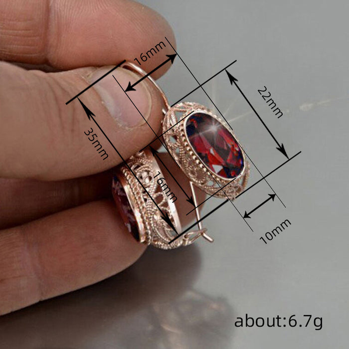 Irregular zircon starry sky ring round luxury female ring