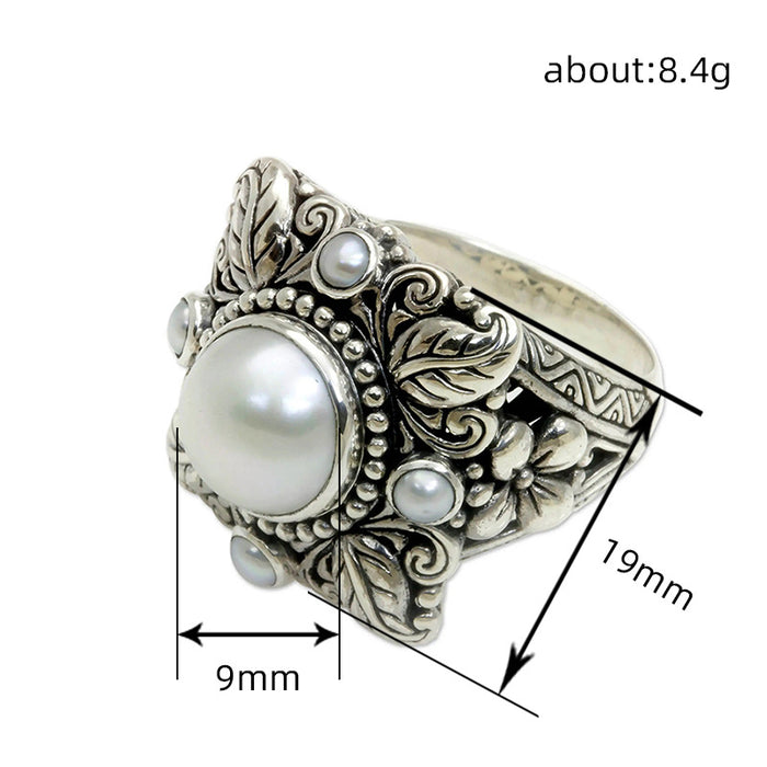 Teardrop-shaped crown set ring palace style stacking combination ring