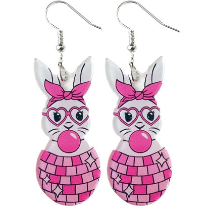 Acrylic Easter Bunny Earrings