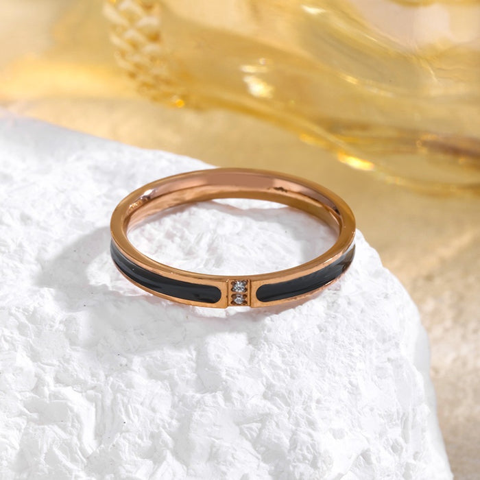 Wholesale rose gold, stainless steel, titanium steel, and diamond-set rings