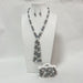 Wholesale glass pearl tassel necklace, bracelet, and earring sets - wallojewerly 