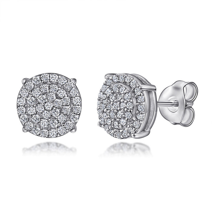 Zircon earrings for women, elegant rhinestone earrings, commuter earrings