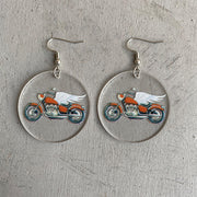Acrylic sports earrings - wallojewerly 
