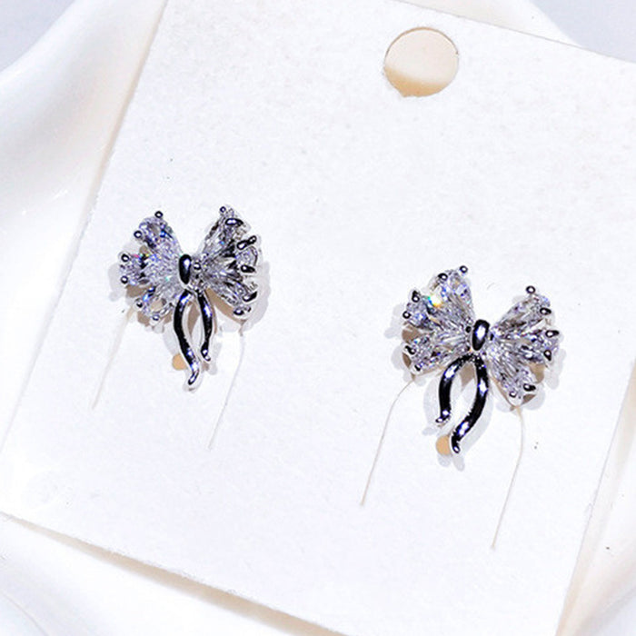 Ballet dancer earrings cute bow earrings