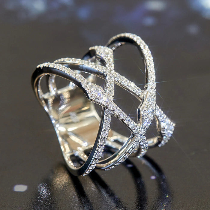 All-match American style cross-line ring