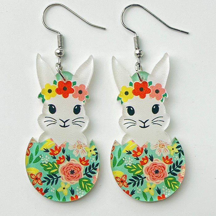 Acrylic Easter earrings