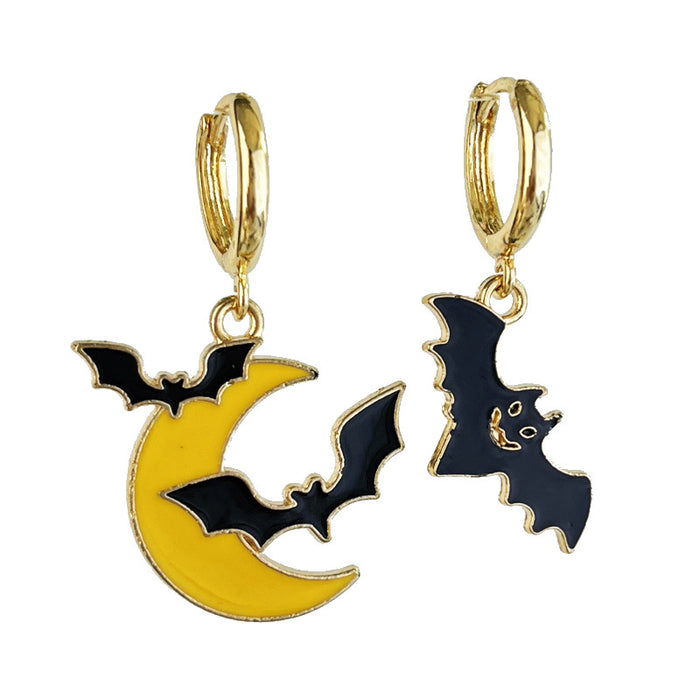 Halloween Ghost and Bat Earrings with Thanksgiving Pumpkin and Maple Leaf Designs