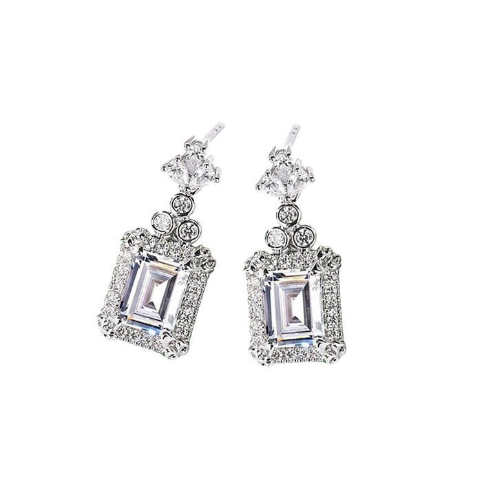 Imitation mother-of-pearl earrings exquisite bridal long earrings