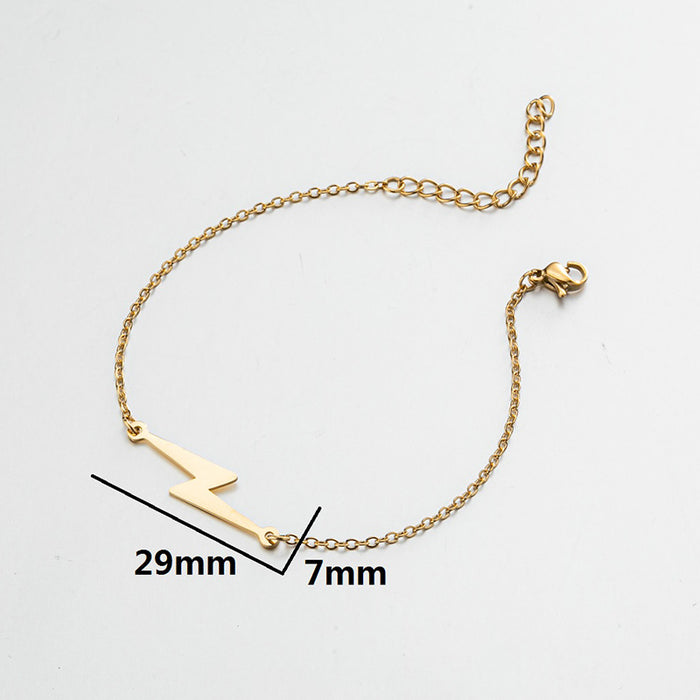 Hollow geometric love pendant bracelet, simple fashion jewelry wholesale