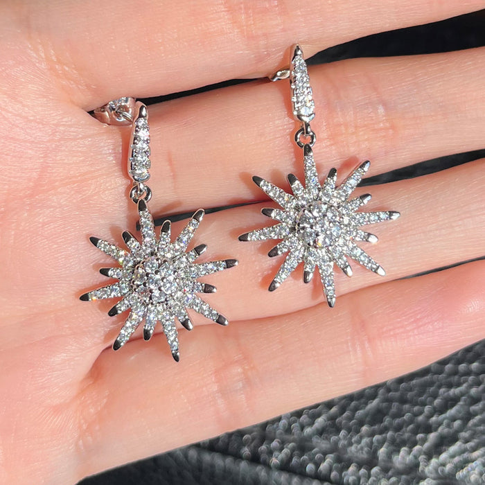 Diamond leaf earrings leaf earrings for women