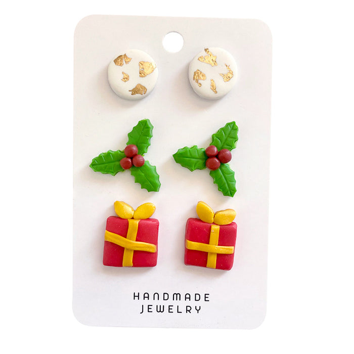 Handmade Soft Clay Earrings - Unique and Trendy, Perfect for Students