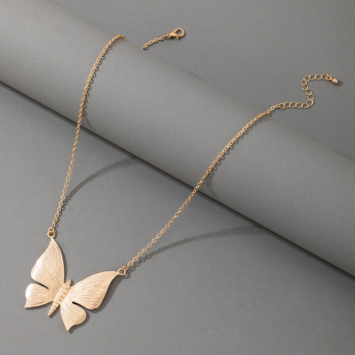 Statement Butterfly Necklace - Geometric Irregular Choker