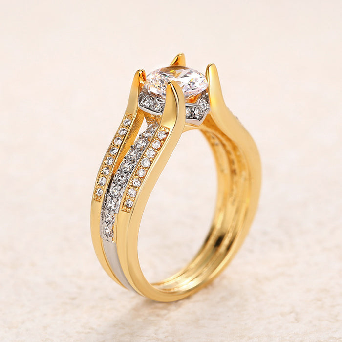 Bridge Shaped Ring Fashionable Two-color AliExpress