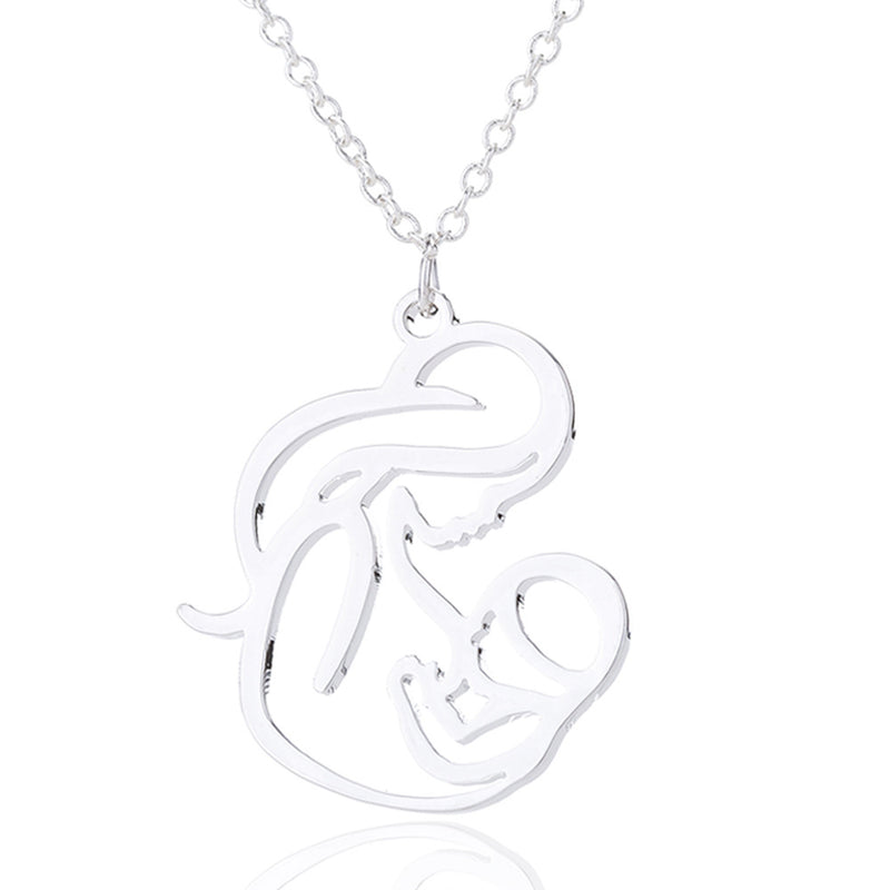 Parent-child necklace, Thanksgiving family Mother's Day gift Yiwu ethnic style cartoon pendant accessories - wallojewerly 