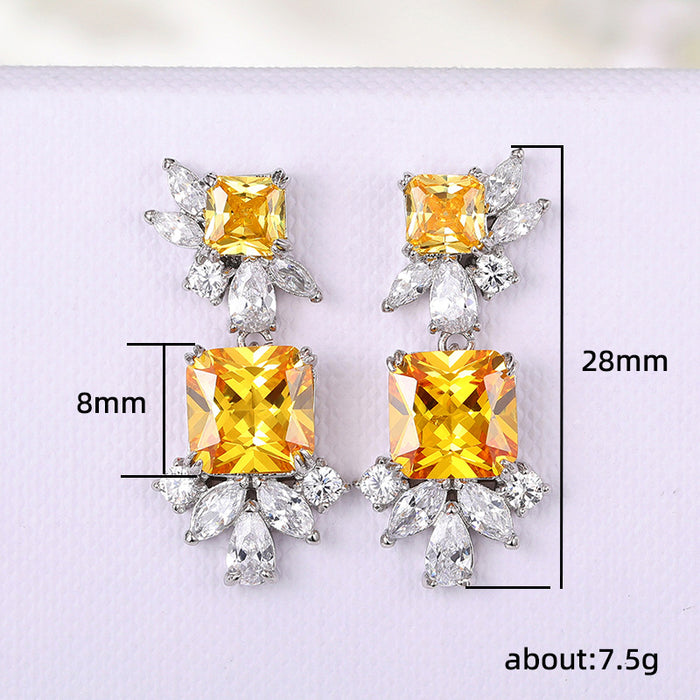 Simulation temperament earrings palace luxury earrings