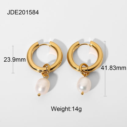 18K Gold Plated Stainless Steel Textured Heart Earrings - Unique Design Jewelry