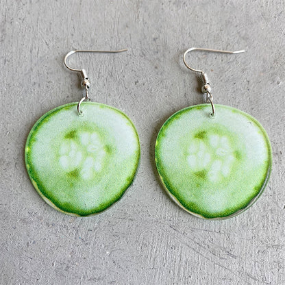 Acrylic vegetable earrings