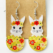 Acrylic Easter earrings - wallojewerly 