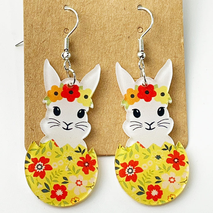 Acrylic Easter earrings