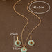 Wholesale painted daisy pattern necklace and earring sets - wallojewerly 