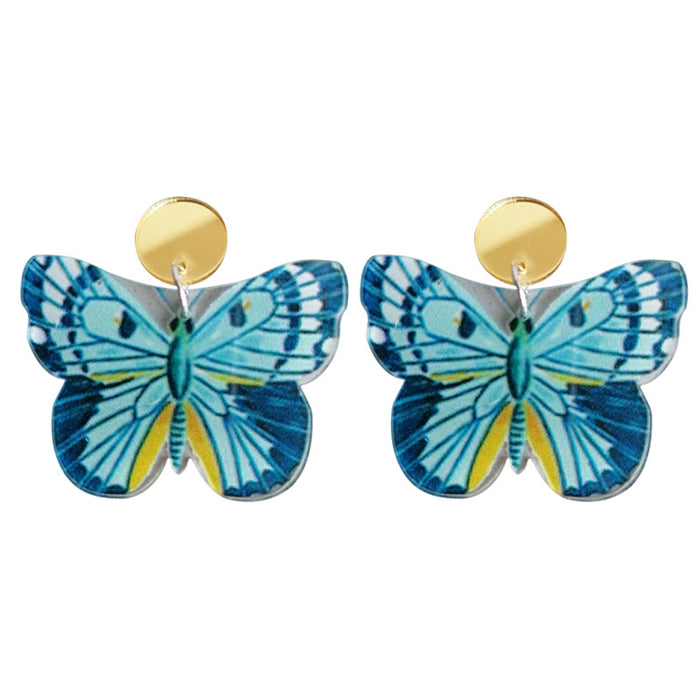 Acrylic butterfly earrings