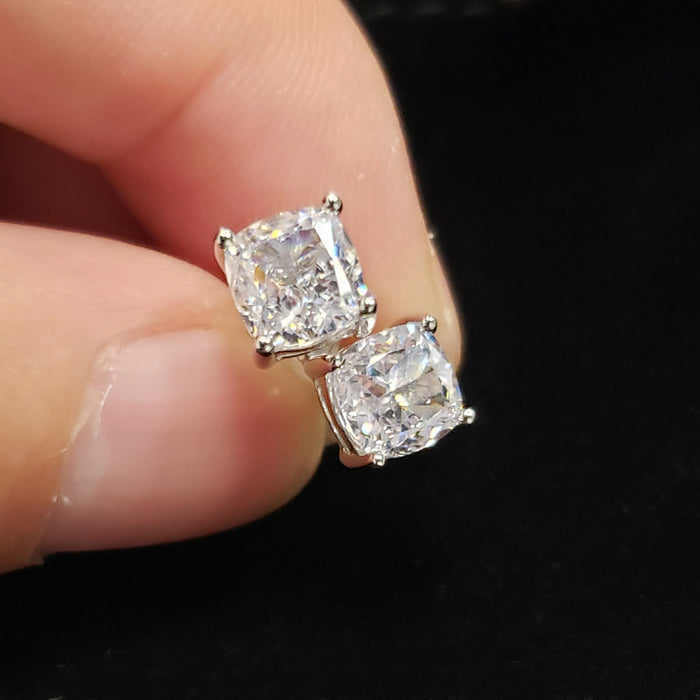 Pillow-shaped zircon earrings Yiwu small accessories