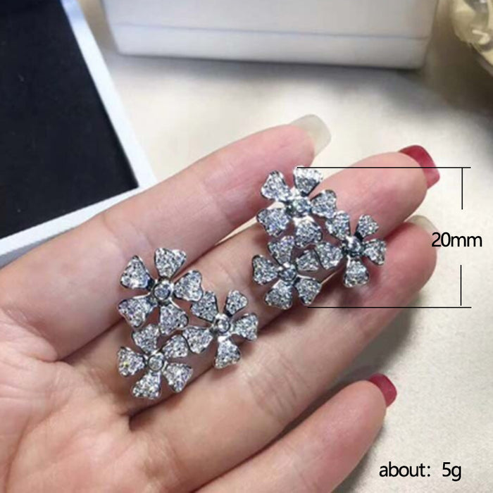 Diamond crystal earrings long earrings wholesale