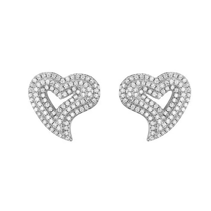 Pendientes vintage con diseño de cruz y flores