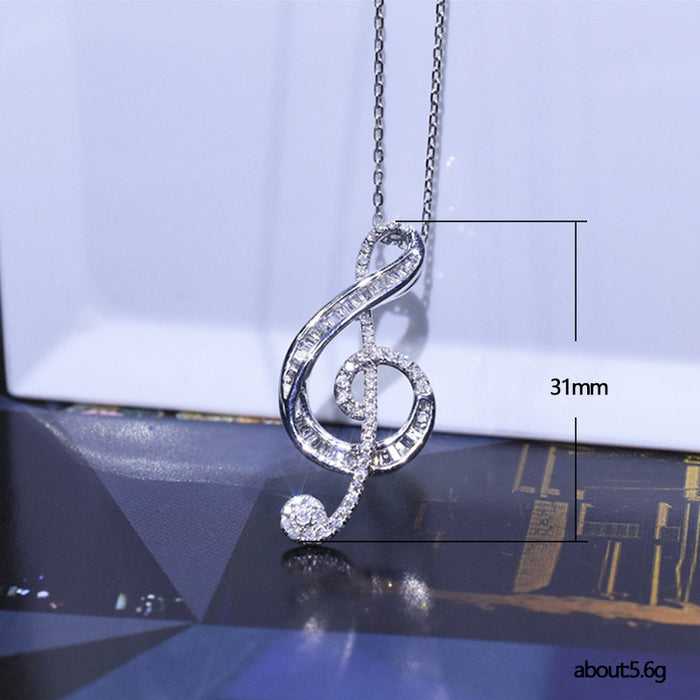 Elegant women's pendant necklace 35-cent note clavicle chain