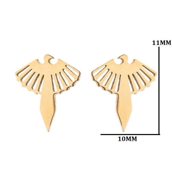 Pendientes de acero inoxidable con forma de pájaro y fénix: joyas inspiradas en la naturaleza