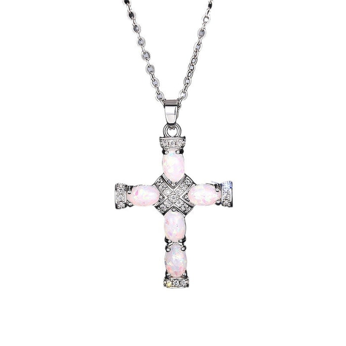 Cross Pendant Necklace Hip-Hop Style Street Clavicle Chain