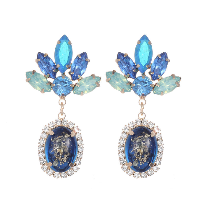 Pendientes verdes coreanos: joyas de diamantes de imitación de moda para un look elegante