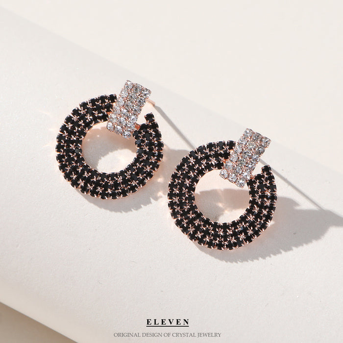 Zircon Tassel Earrings - Exaggerated Dark Fashion Jewelry for Women