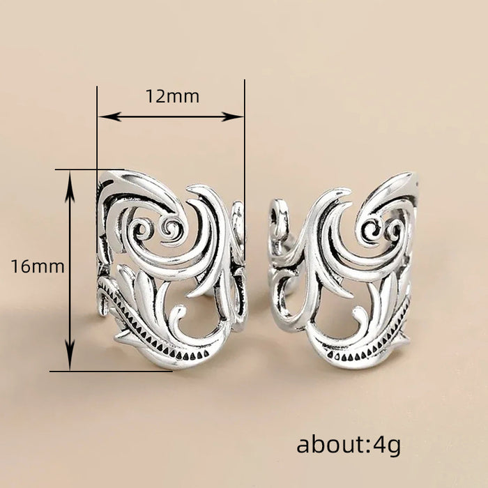 Leaf ear bone clip retro non-pierced earrings
