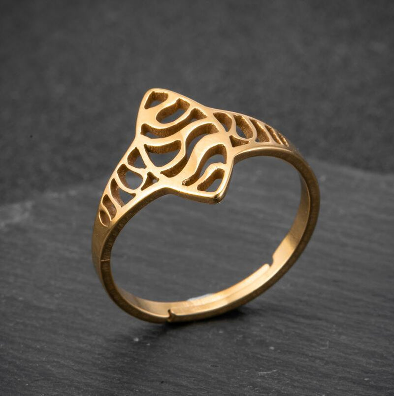 European and American fashion eye ring, cold style hollow Halloween ring wholesale - wallojewerly 
