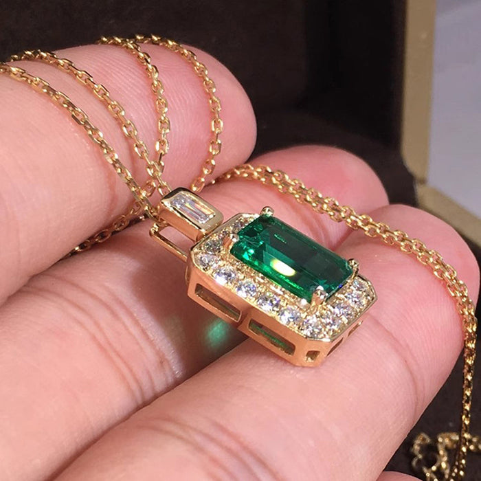 Rectangular Geometric Palace Style Necklace