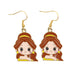 Cartoon Princess Earrings - wallojewerly 