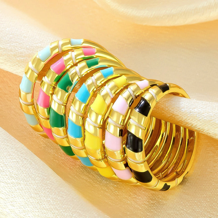 Wholesale vibrant dopamine-colored rings that won't fade.